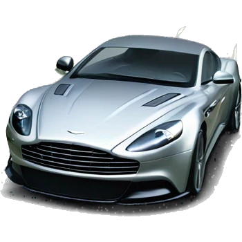 James bond driving an aston martin vanquish through scotland highland landscape emoji