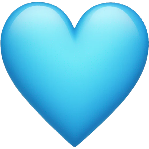 Heart-blizzard-blue-color emoji