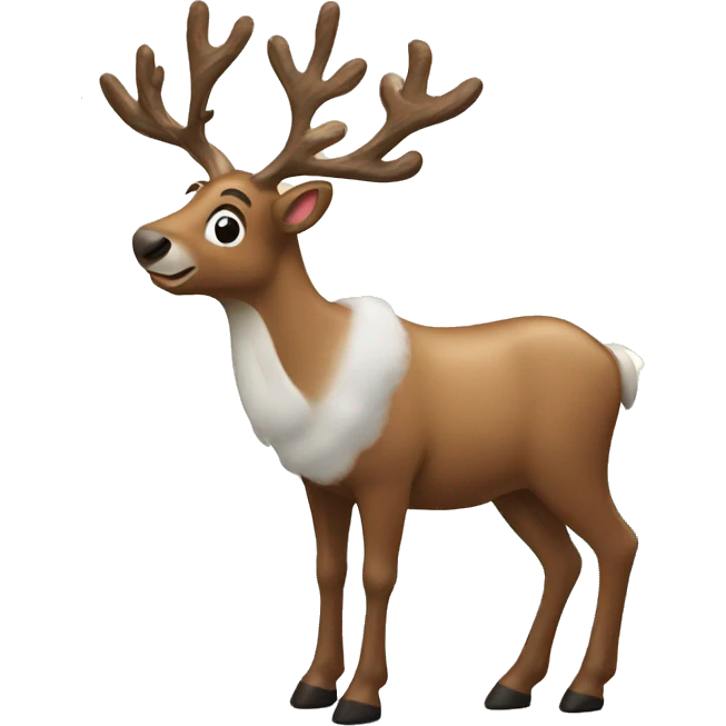 Christmas reindeer emoji
