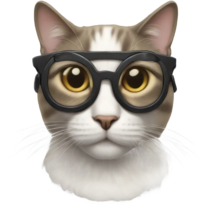 A cat wearing googles  emoji