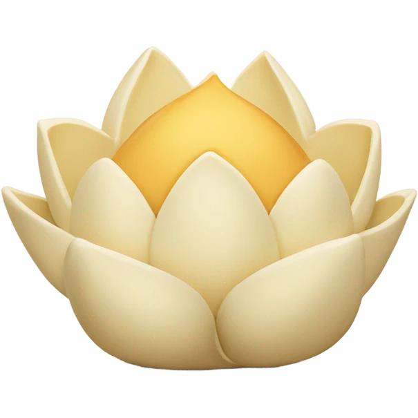 Cream lotus butter  emoji