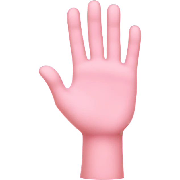 Pink Hand emoji