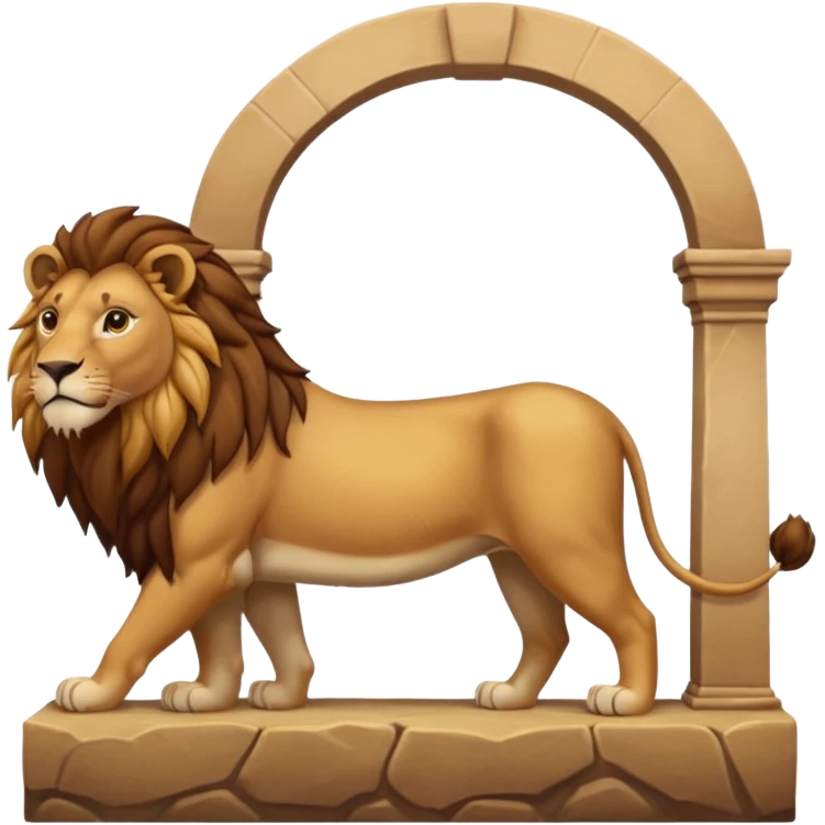 Arche de noé avec lionne emoji