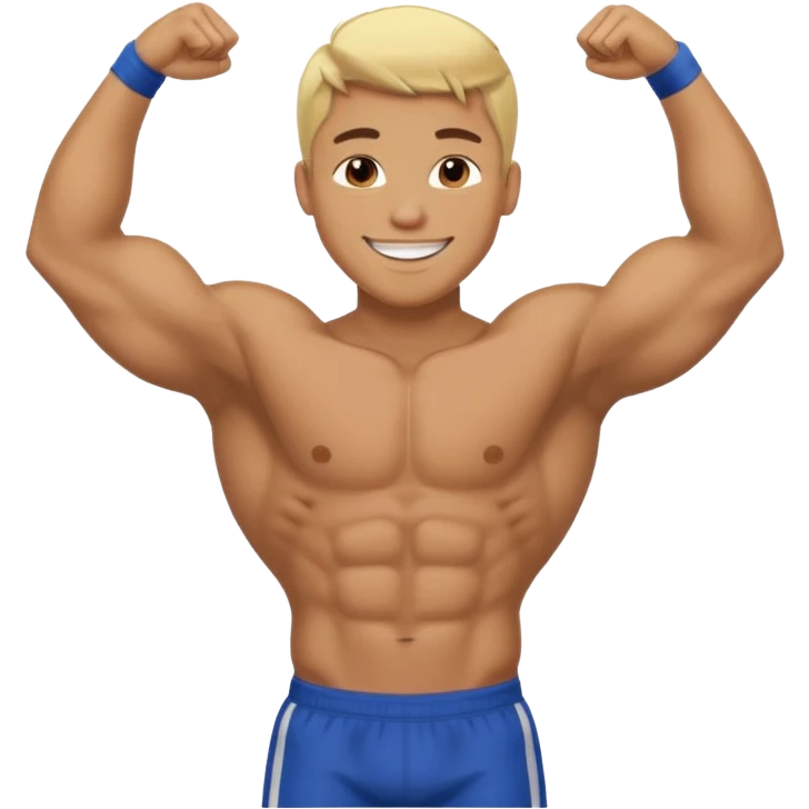 blonde black male athlete emoji