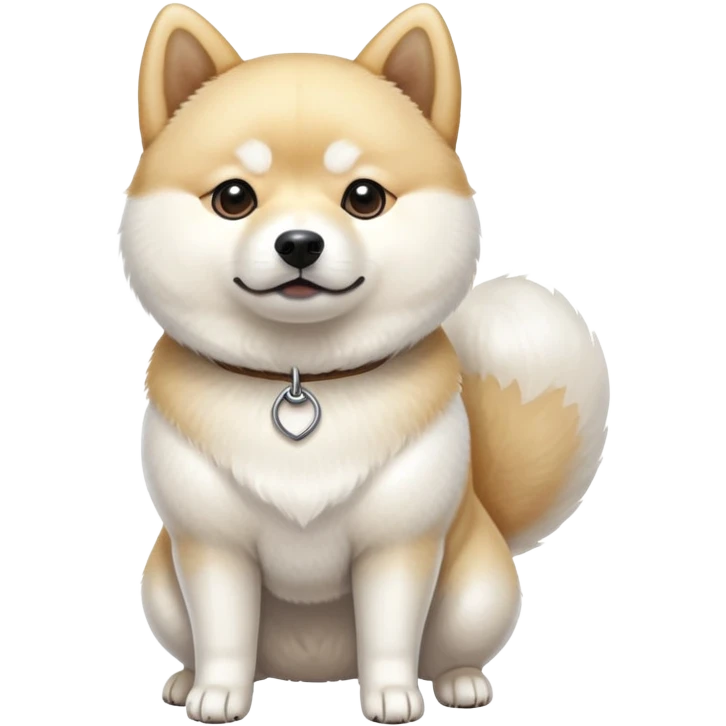White Shiba Inu dog emoji