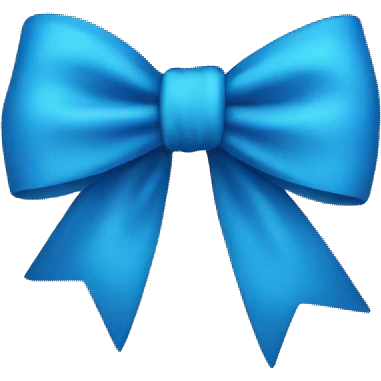 Blue bow emoji