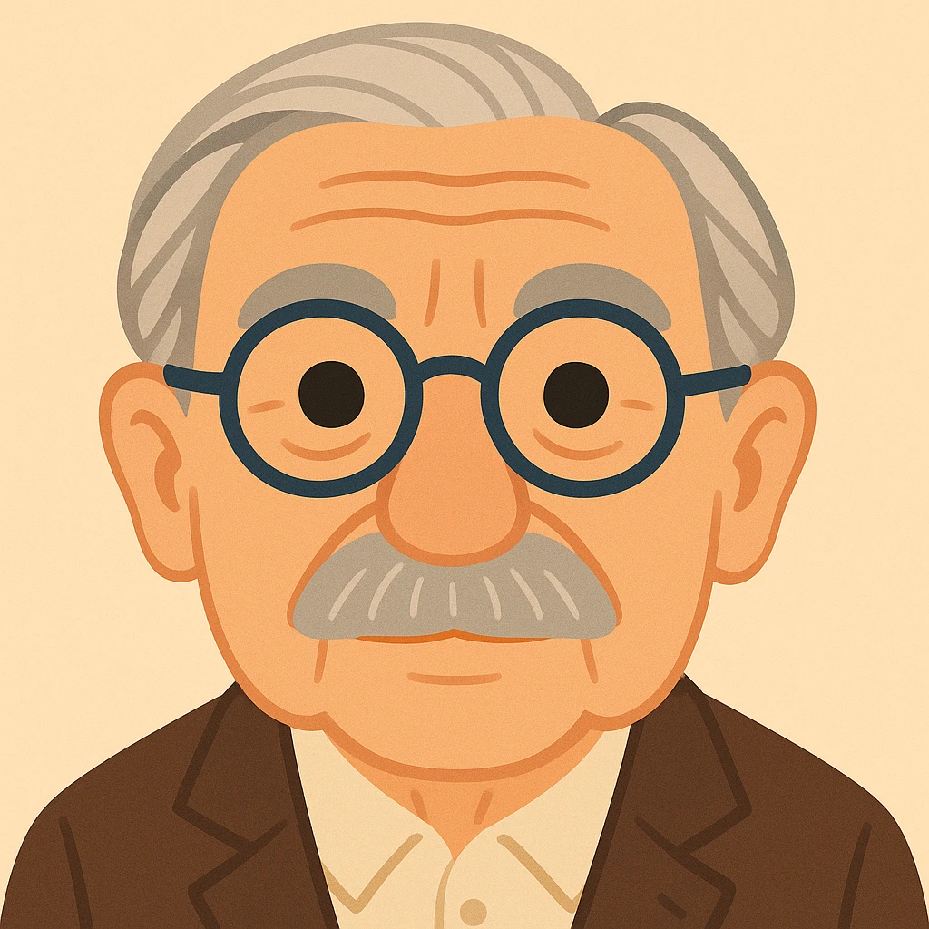 Reduce the number of freckles and age spots, and make the portrait less realistic and more stylized, keeping an emoji-like look and Hans Jonas resemblance. emoji