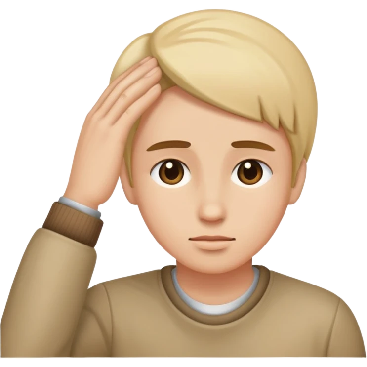 Face what the hand on the forehead emoji