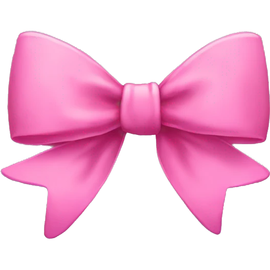 pink bow emoji