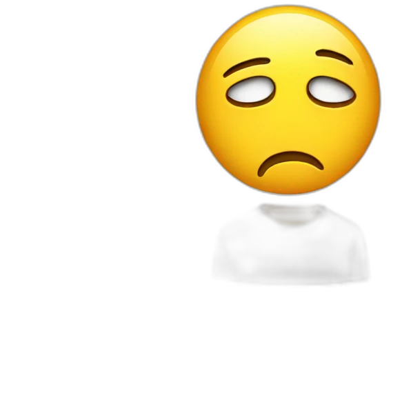 Sad face emoji