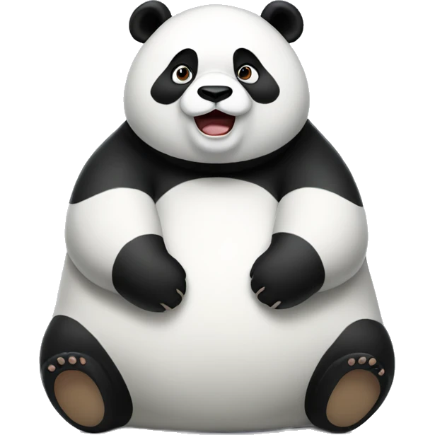 Fat panda emoji