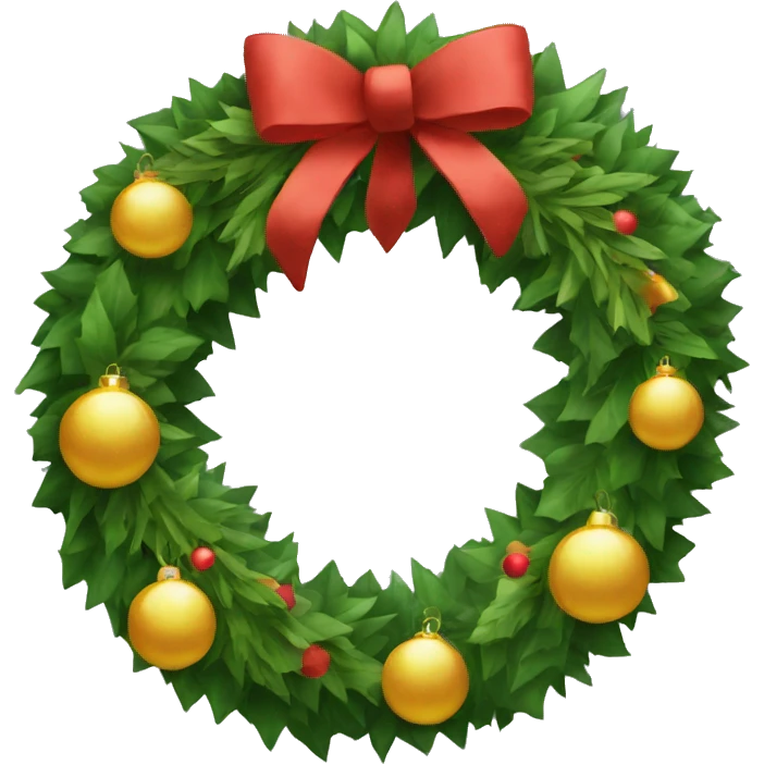Wreath Christmas emoji