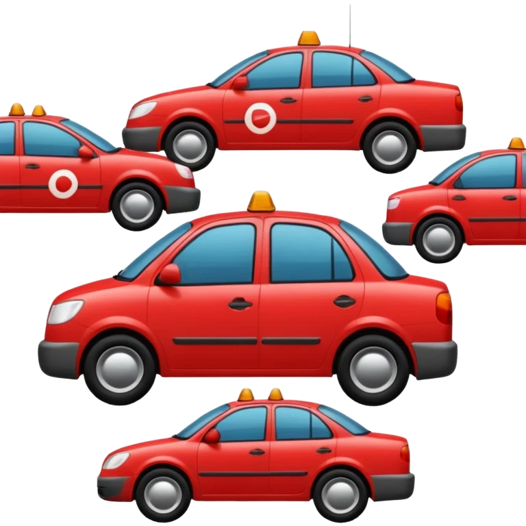 create a realistic emoji showing a logistic car in a trafic situation emoji