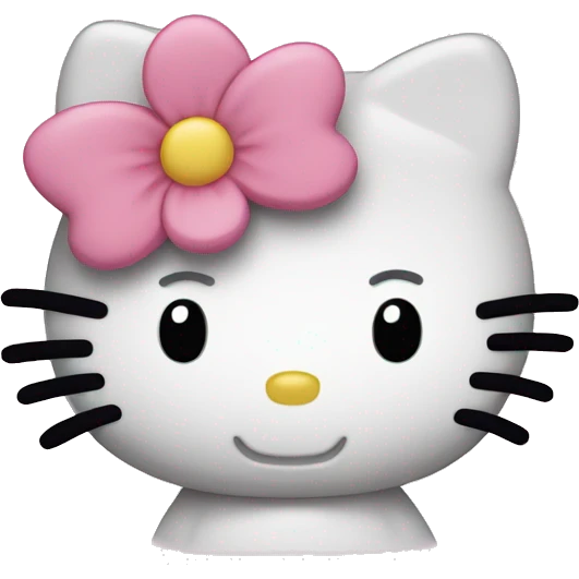 Hello kitty smiling emoji