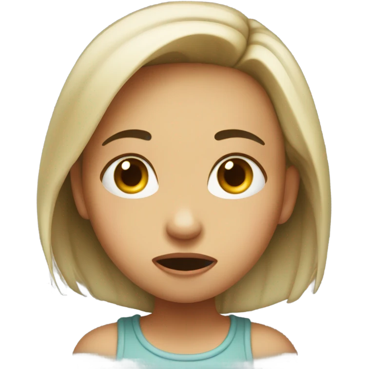 Girl grossed out  emoji