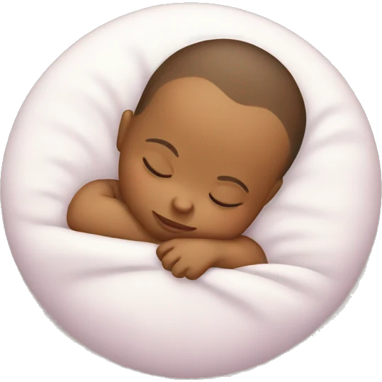 a sleeping baby emoji