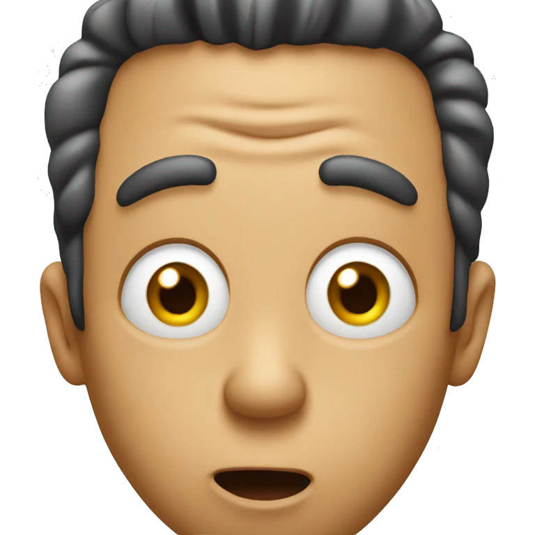 extremely surprised man shocked face  emoji