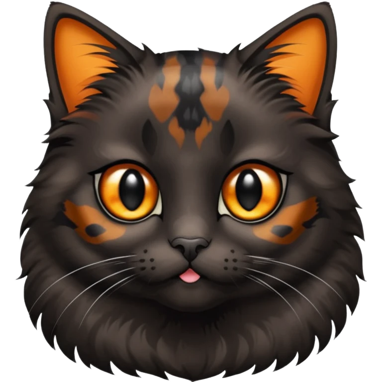 Black tortoiseshell cat emoji