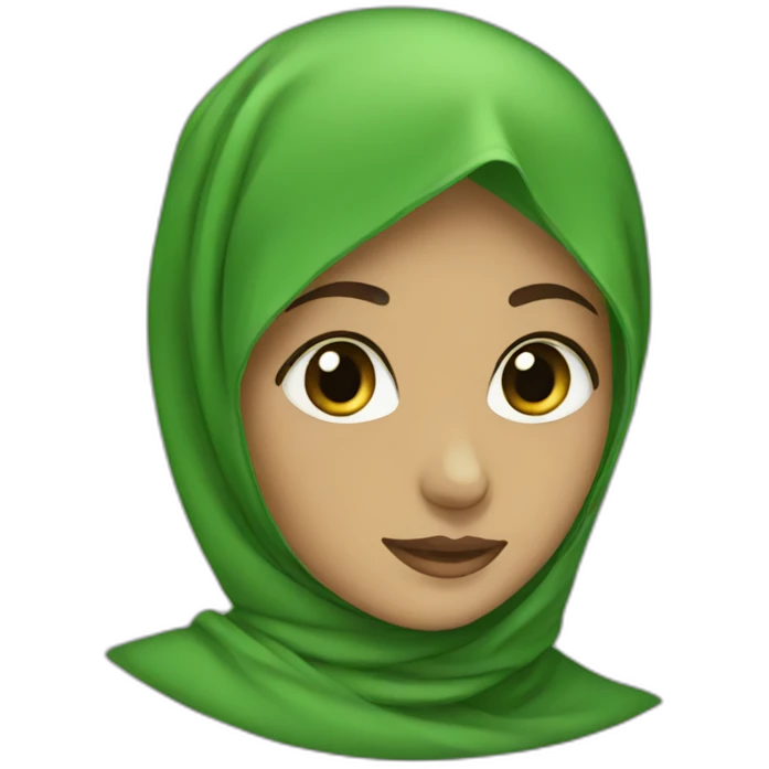 Green hijab  emoji