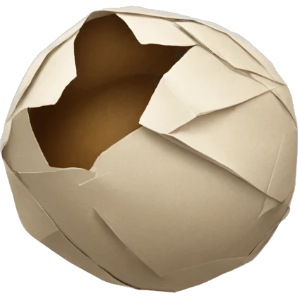Crushed paper ball emoji