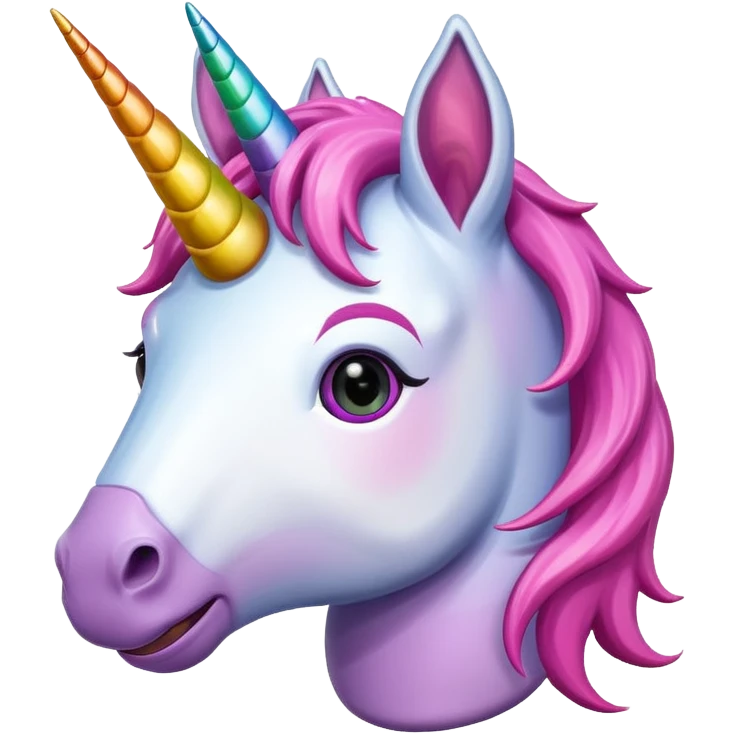 happy smiling unicorn emoji