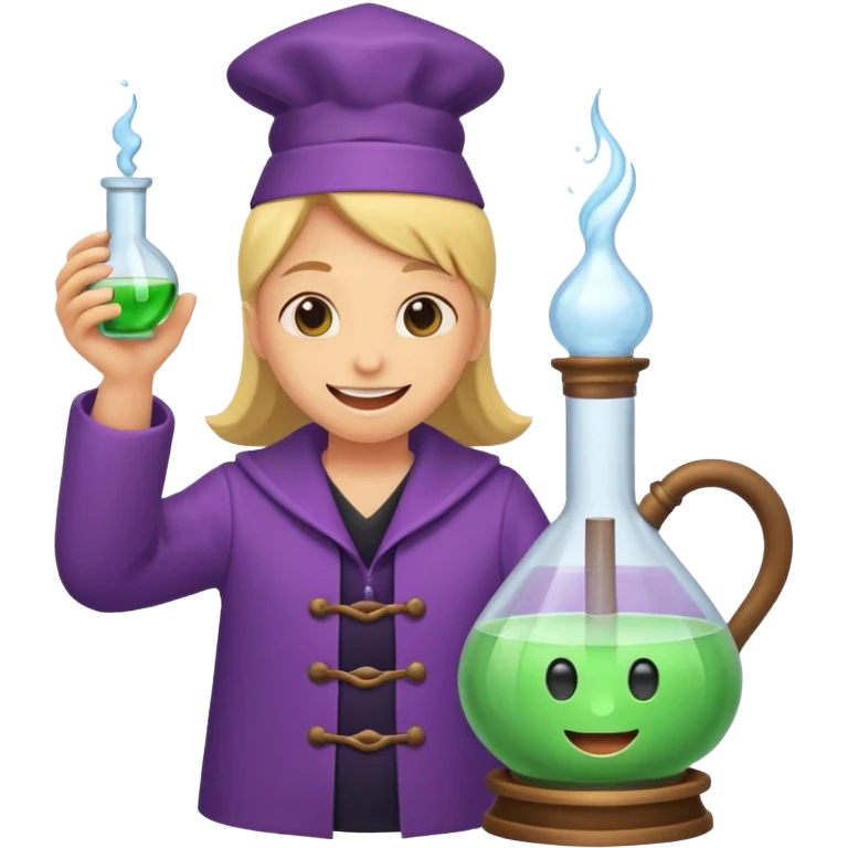 potion maker with “trust me” grin emoji
