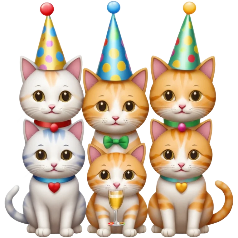 Cat party emoji
