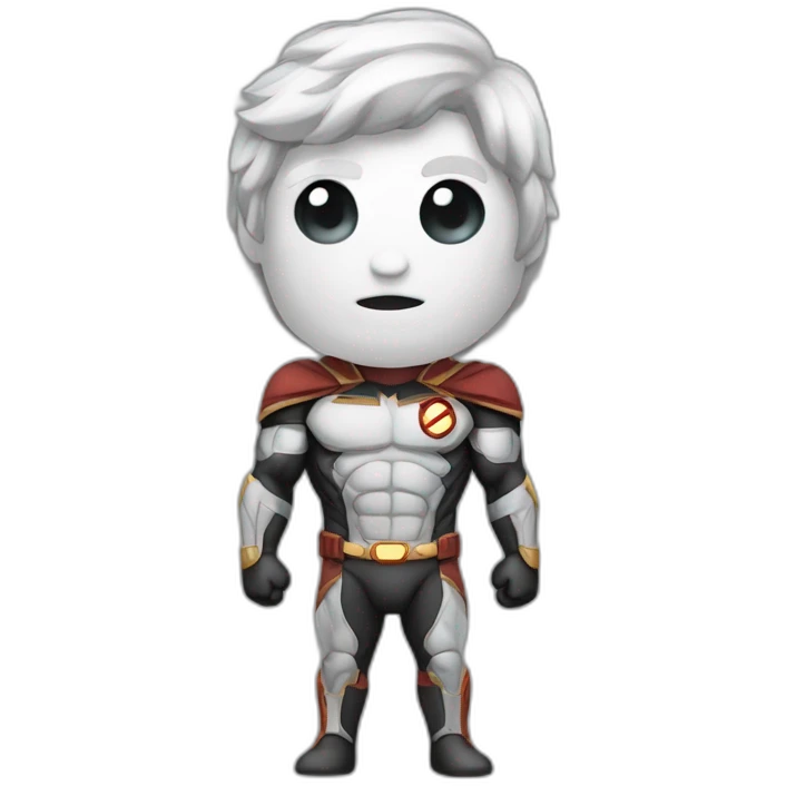superhéroe de cuerpo entero con rayos  emoji