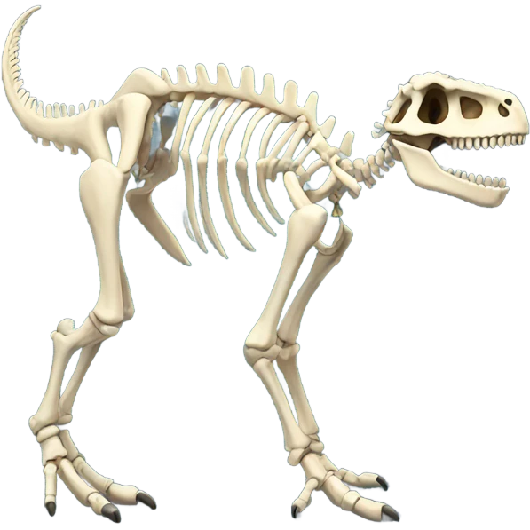 Dinosaur skeleton emoji