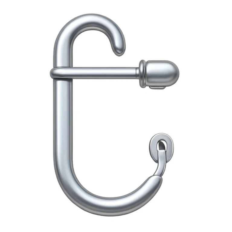 Open safety pin emoji