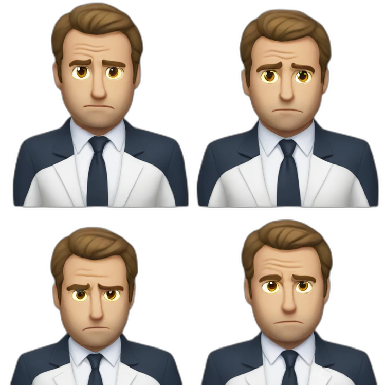 macron sad emoji
