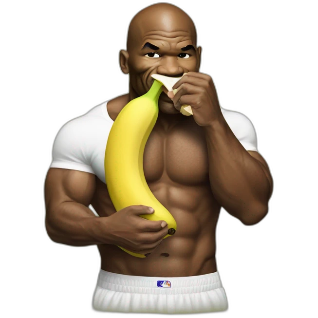 Mike tyson eating banana emoji