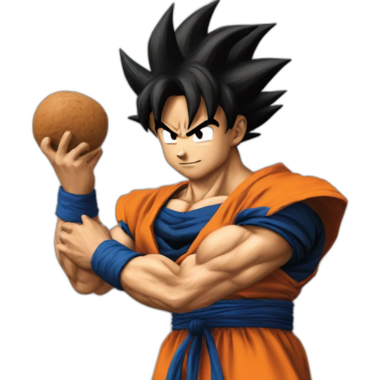 does goku clean nuts? emoji