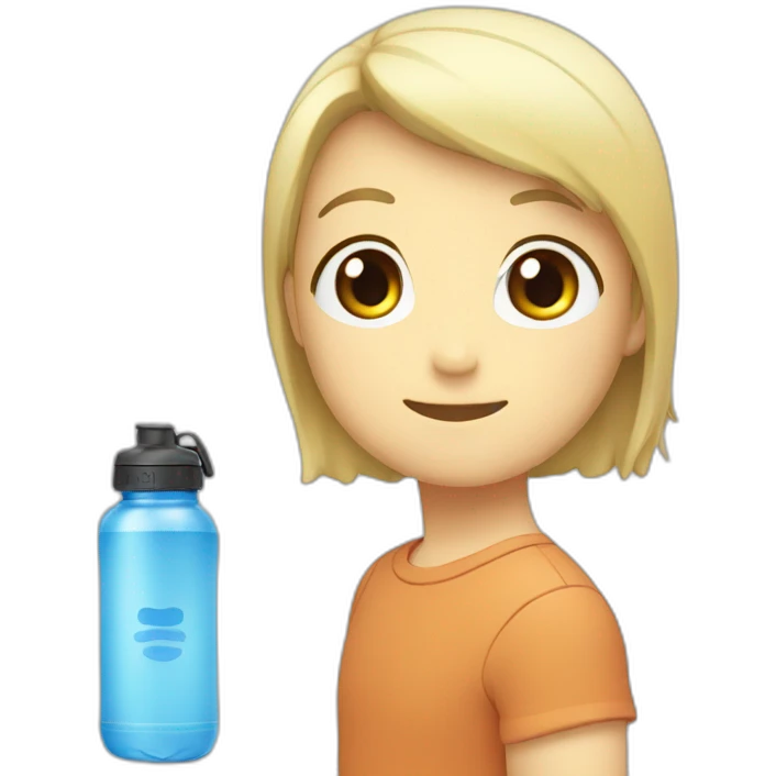 Kawai water bottle emoji