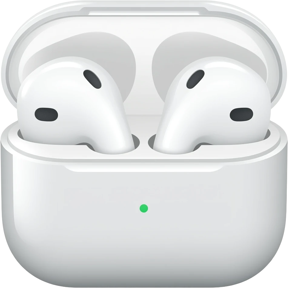 Apple white airpods only one emoji