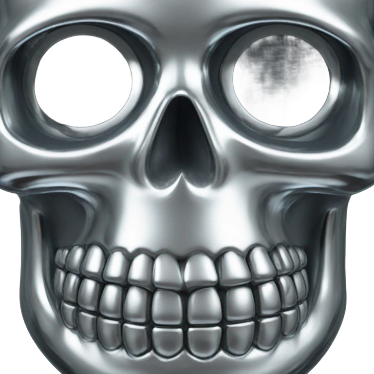 Chrome skull emoji