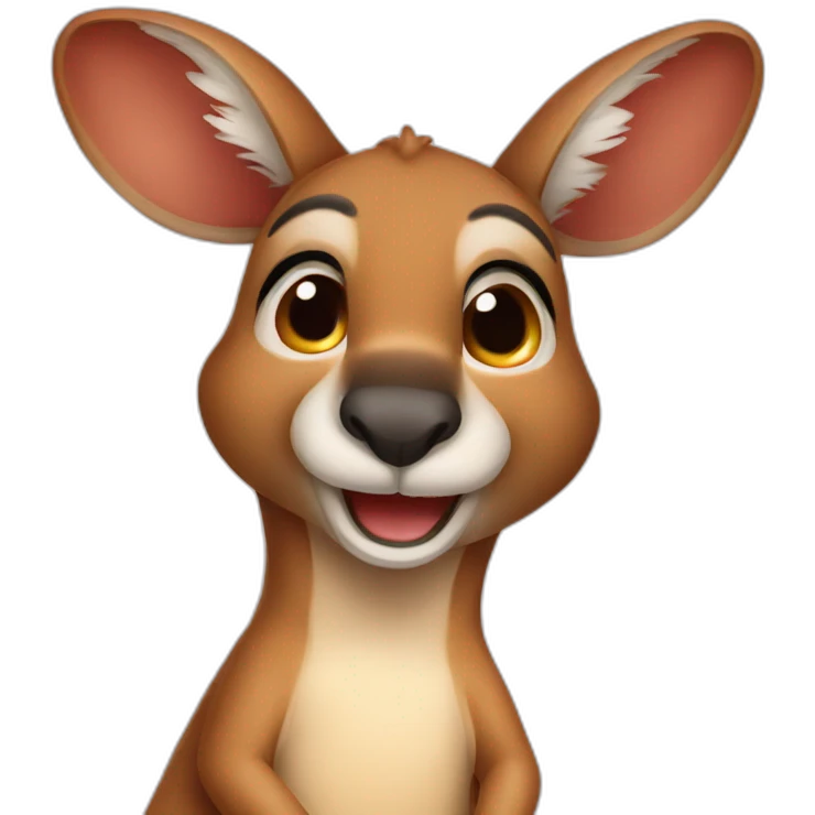 cute kangaroo emoji