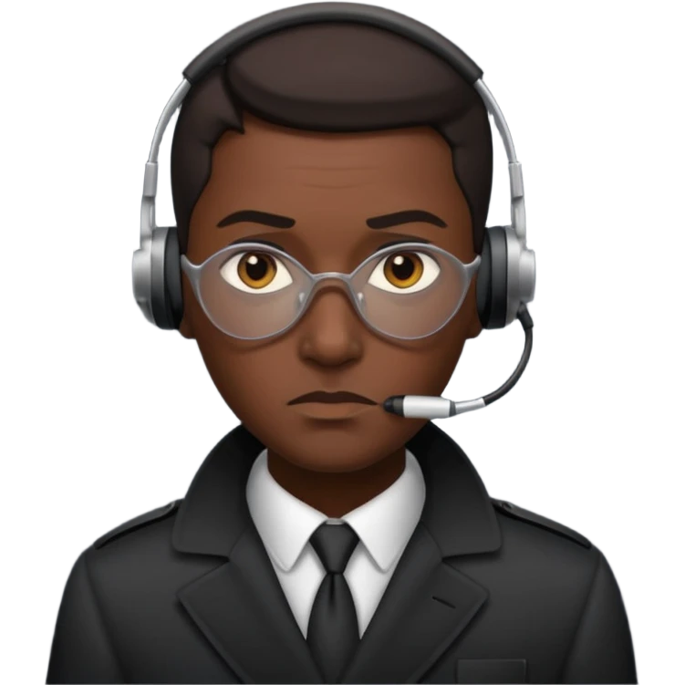 Spy with earpiece emoji