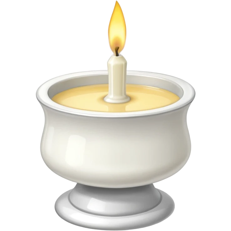 une bougie emoji