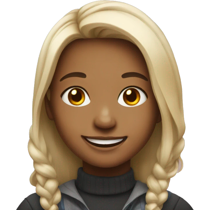 portrait of smiling girl emoji