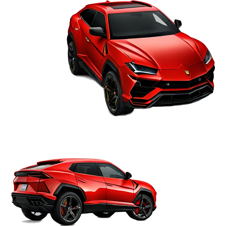Red Lamborghini Urus emoji