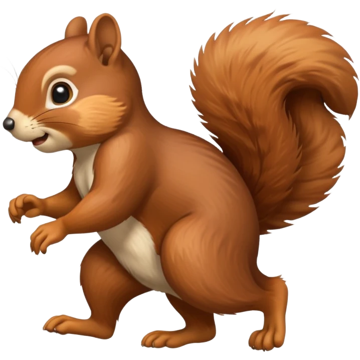 Squirrel running  emoji