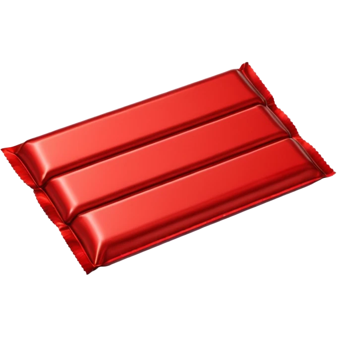 CHOCOLATE WITH RED WRAPPER HALF OPEN emoji