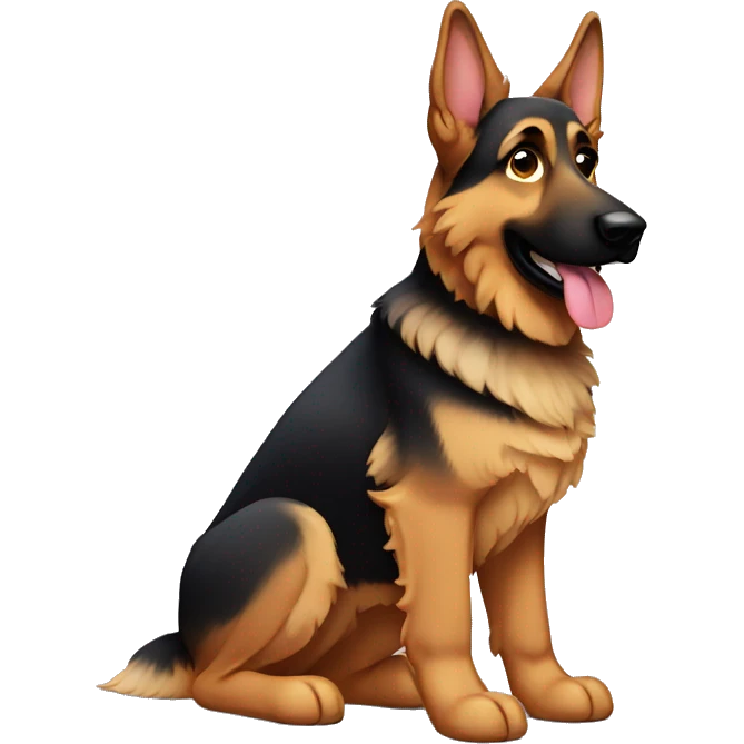 Floppy eared German Shepherd  emoji