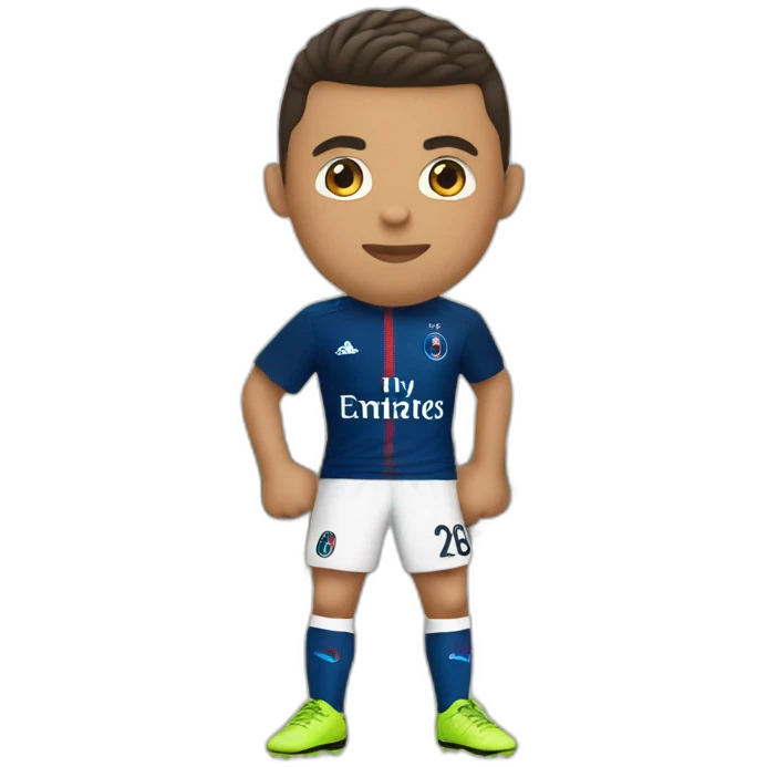 Ronaldo in parissaintgerman outfut emoji