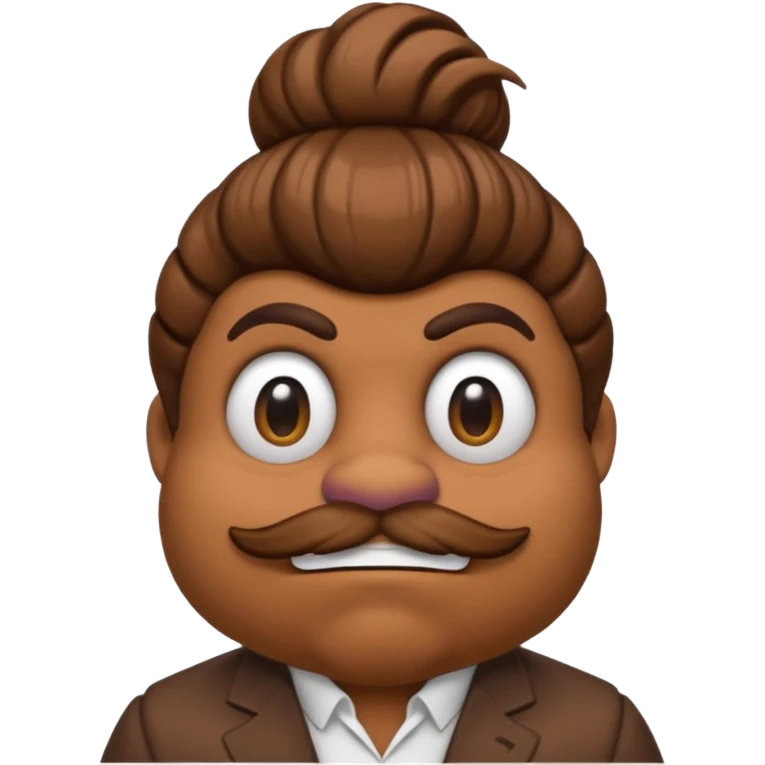 Ken Carson as a Goomba, with signature Goomba features and Ken Carson's hairstyle, i-emoji style emoji