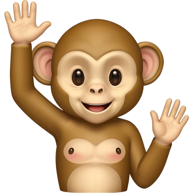 A monkey that says ok emoji