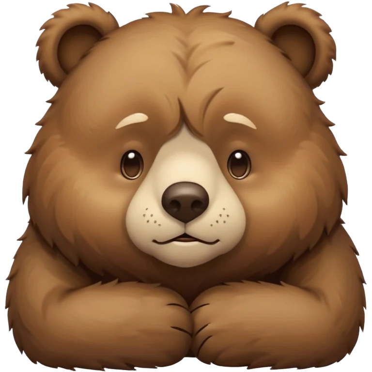 sleepy cute bear emoji