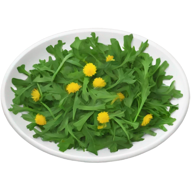 dandelion greens dish emoji