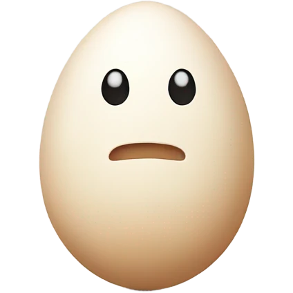 Egg with hands emoji